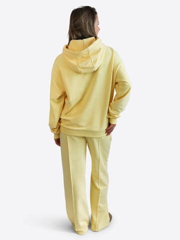 TATES Oversized Sweater 'Kuscheliger Light Hoodie' in Yellow