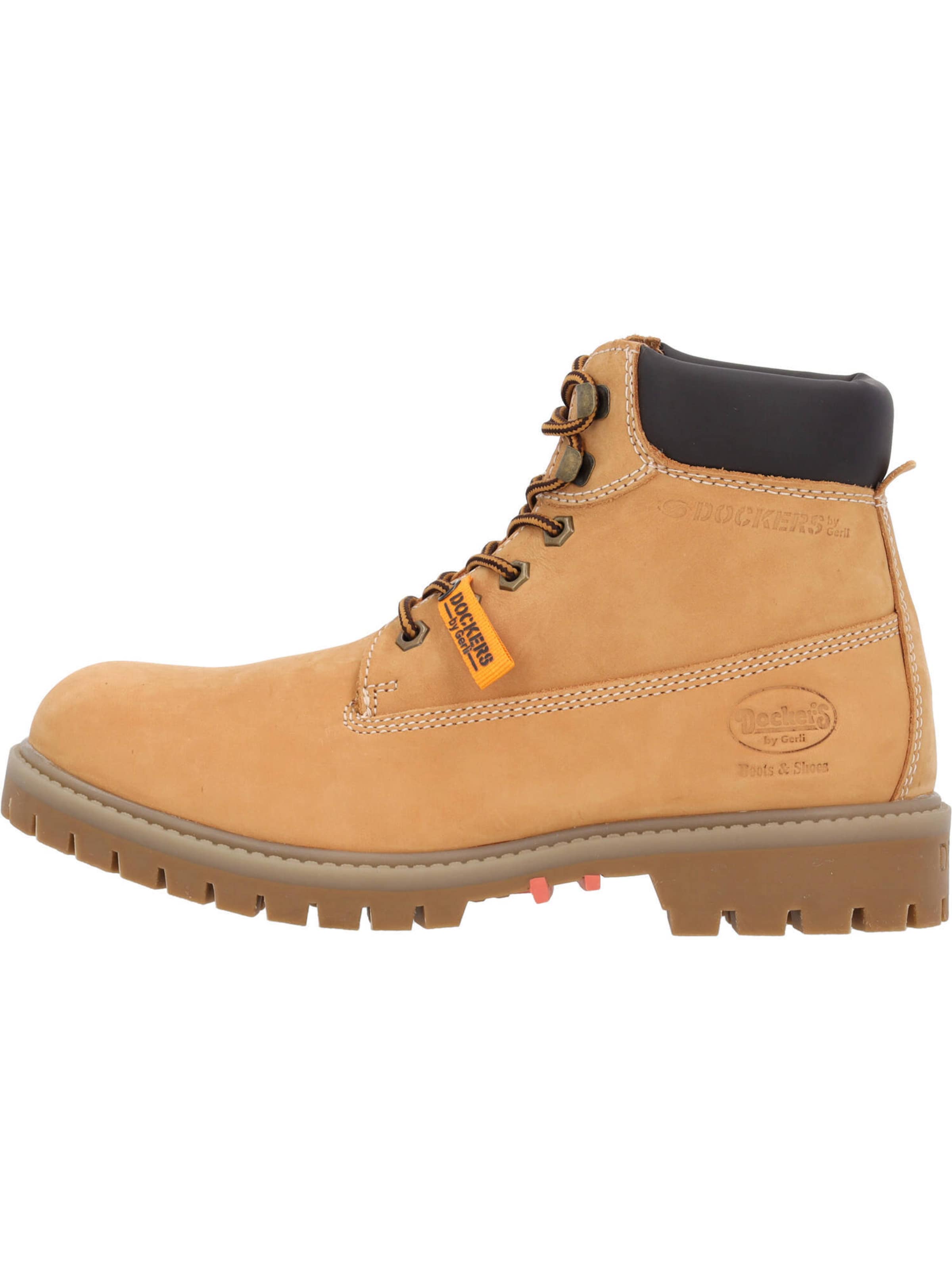 Dockers by Gerli Schnürboots '53AX103' in Gelb