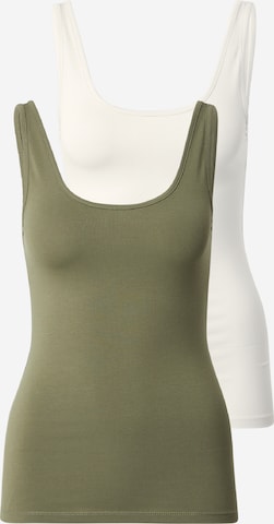 Mavi Top in Beige: front