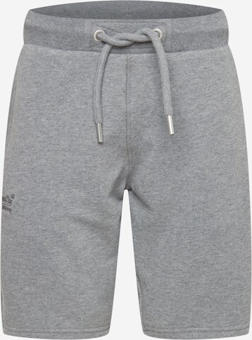 regular Pantaloni di Superdry in grigio: frontale