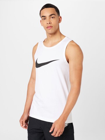 Nike Sportswear - Camisa 'ICON SWOOSH' em branco: frente