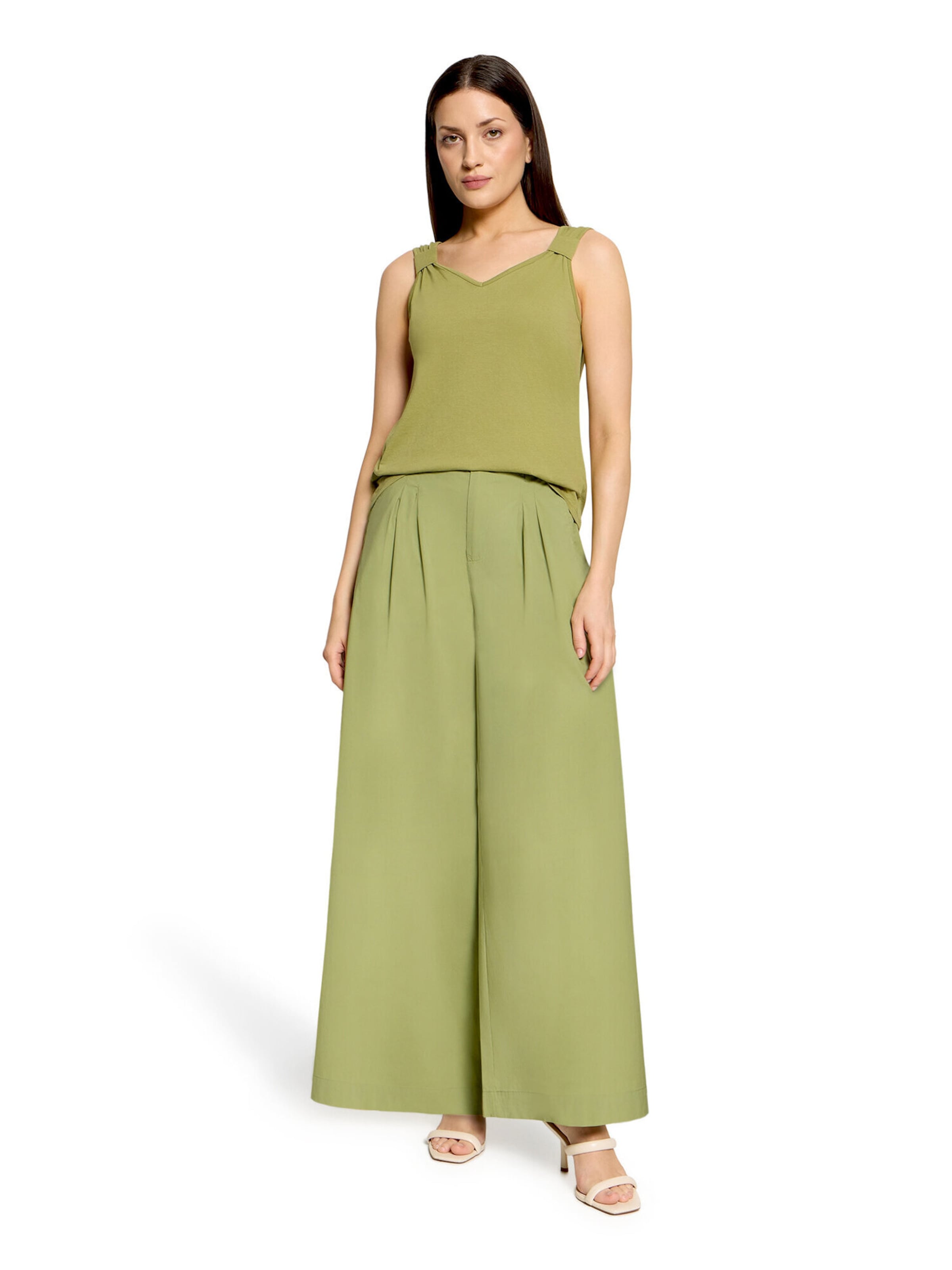 Loosefit Pantalon Cartoon en vert : devant