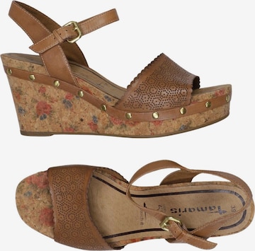Tamaris Sandals & High-Heeled Sandals in 39 in Brown: front