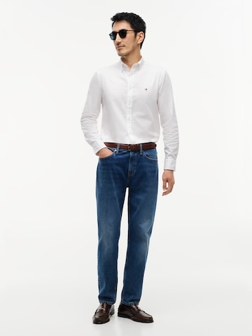 TOMMY HILFIGER Slim fit Zakelijk overhemd 'Flex' in Wit