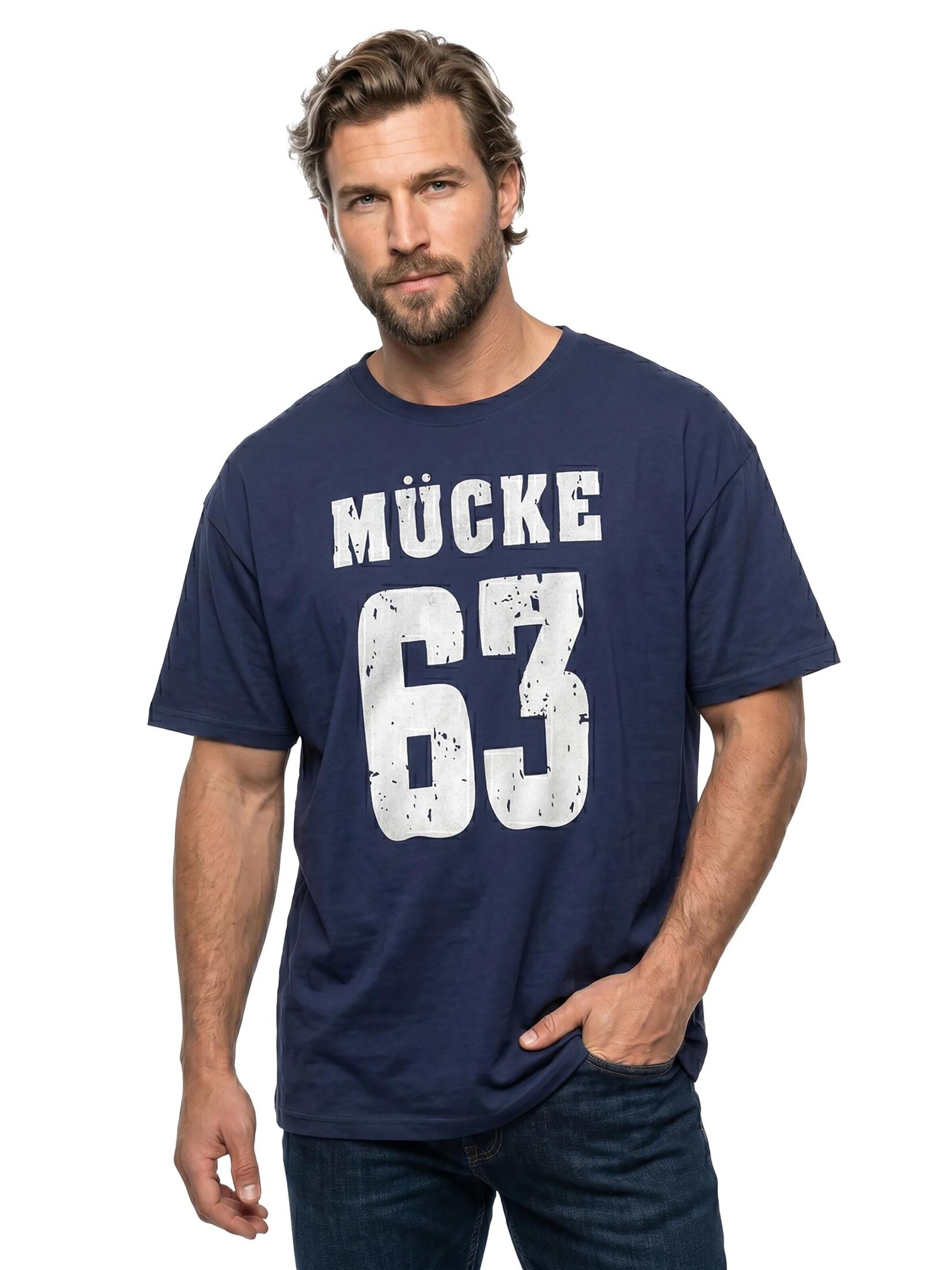 MAKAYA Shirt 'Mücke 63' in Blue