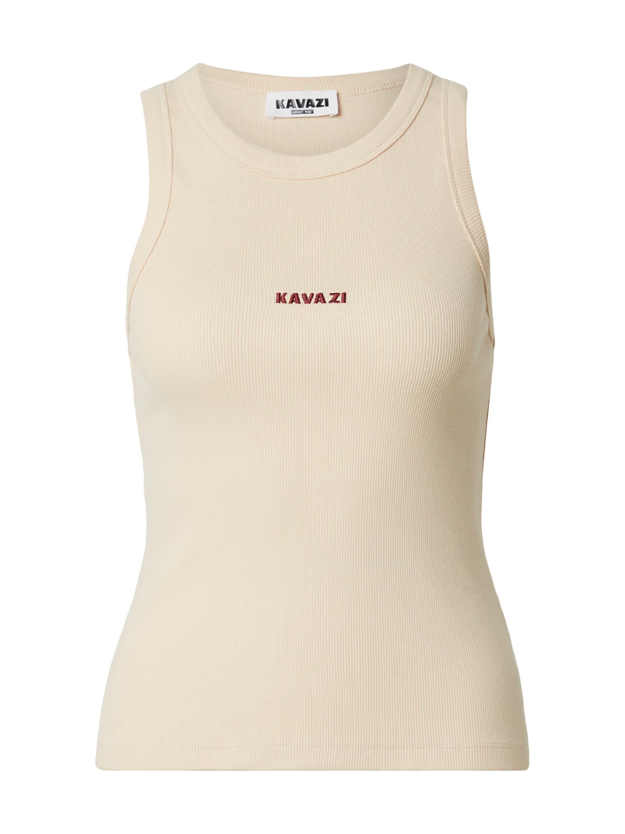 KAVAZI - Top en beige: frente