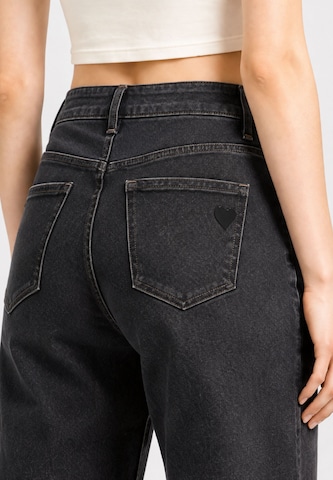 Wide leg Jeans di Elara in grigio
