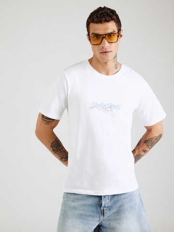 T-Shirt JACK & JONES en blanc : devant