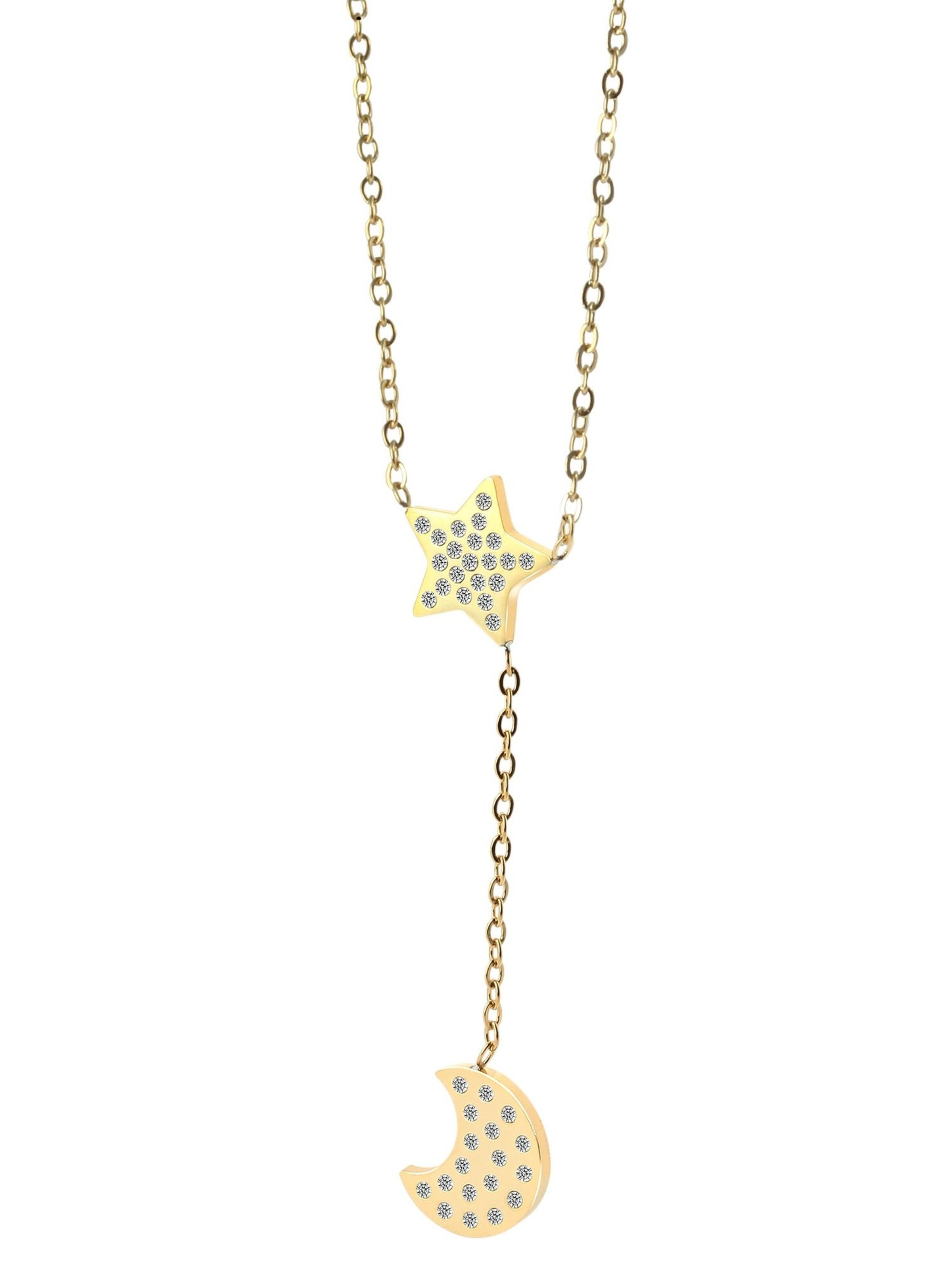 Akzent Jewelry Set 'Edelstahl silber' in Gold