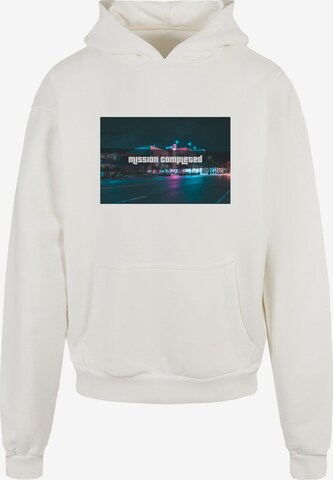 Merchcode Sweatshirt 'Grand- Mission Completed' in White: front