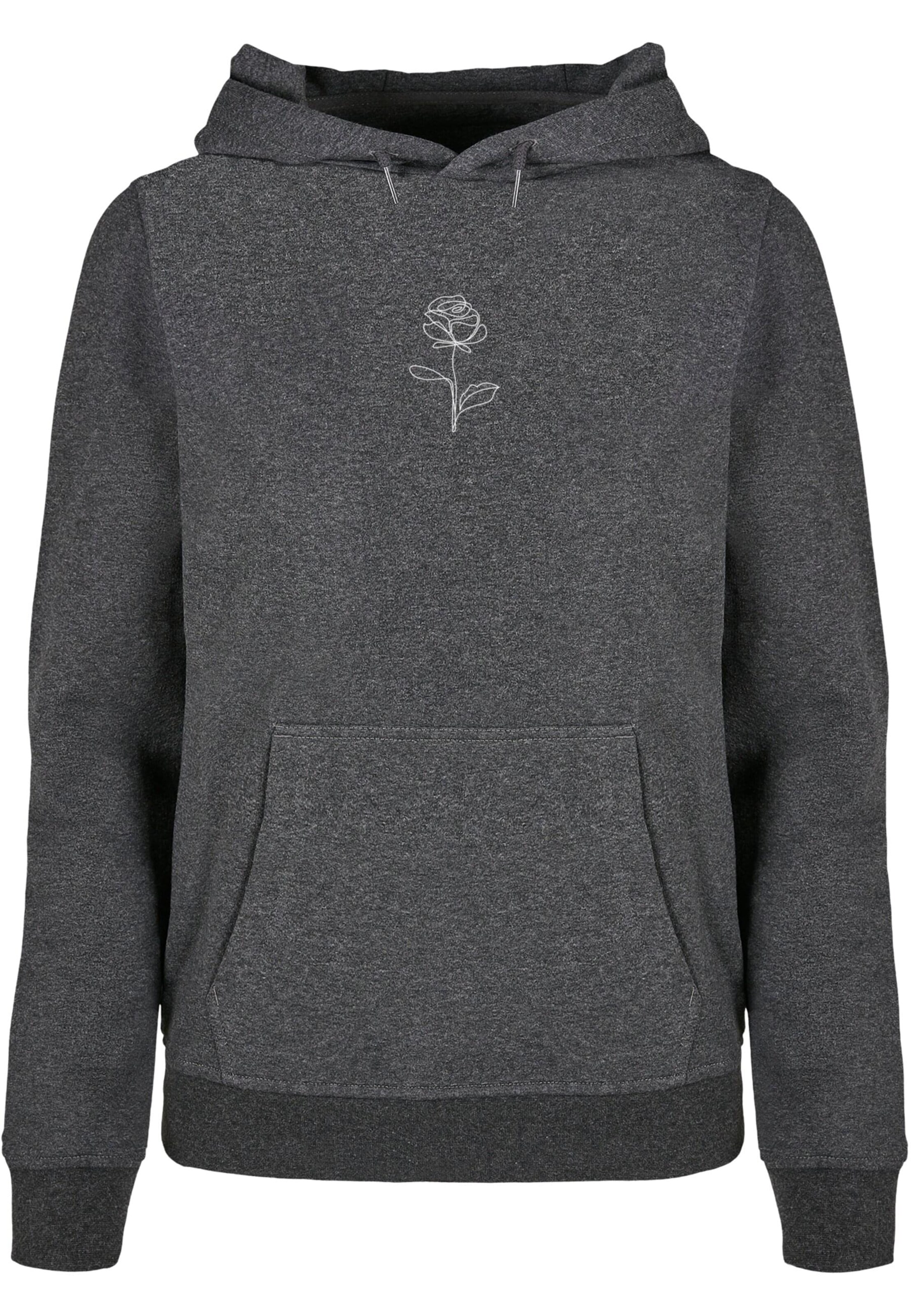 Merchcode Sweatshirt 'Rose' in Grijs: voorkant