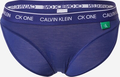 Calvin Klein Underwear Slip en bleu foncé / blanc, Vue avec produit