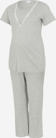 Pyjama 'Amaja' Mamalicious Curve en gris : devant