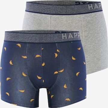 Boxers ' 2-Pack ' Happy Shorts en bleu : devant