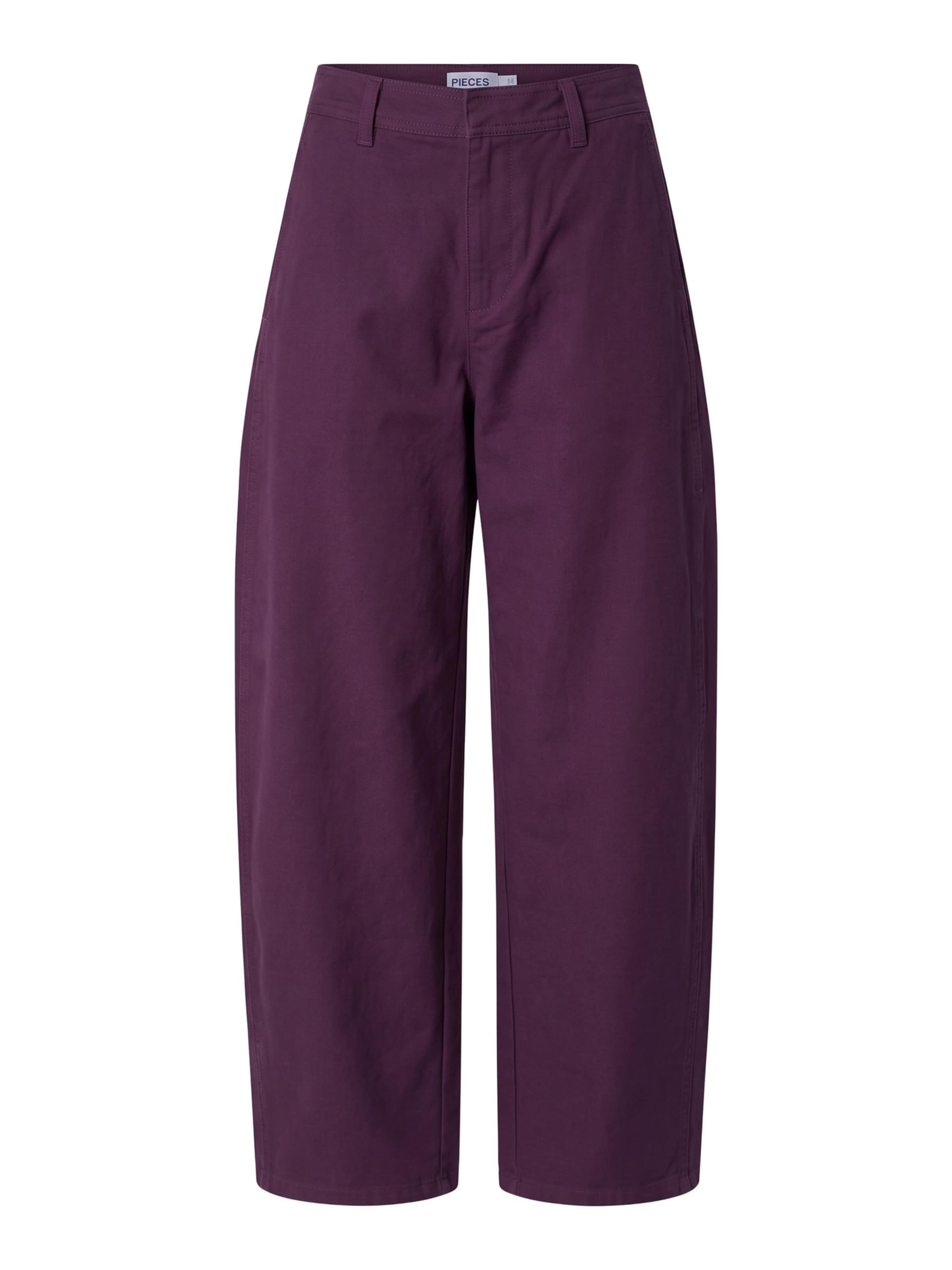 Pantaloni 'PCRikke' di PIECES in lilla: frontale