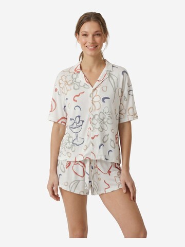 Myjama Shirt 'Cilla' in Wit: voorkant