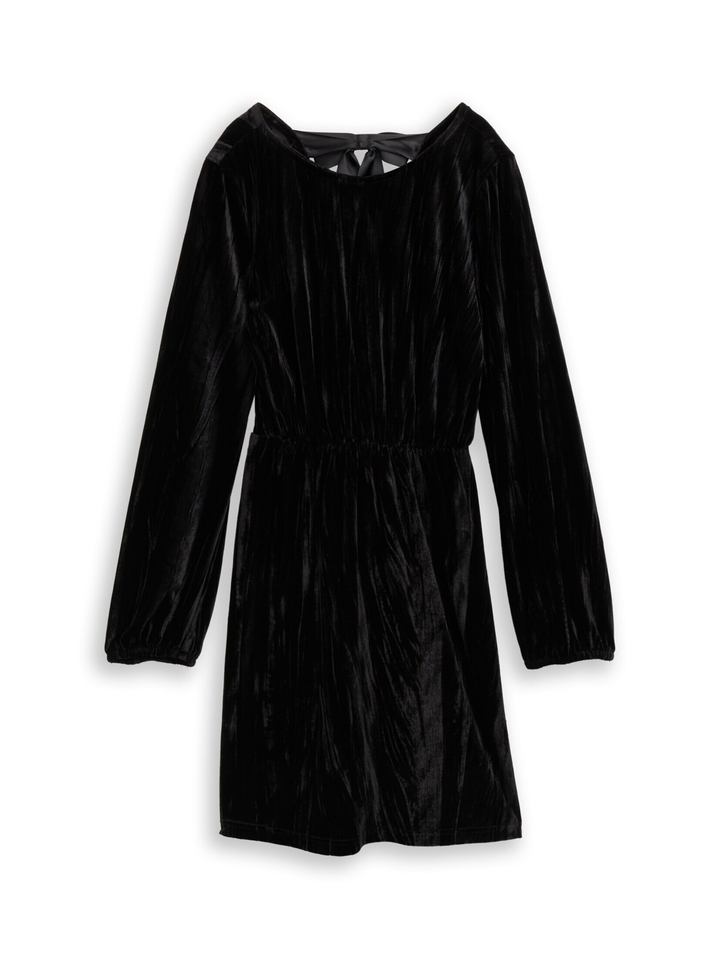 TOM TAILOR DENIM Jurk in Zwart: voorkant