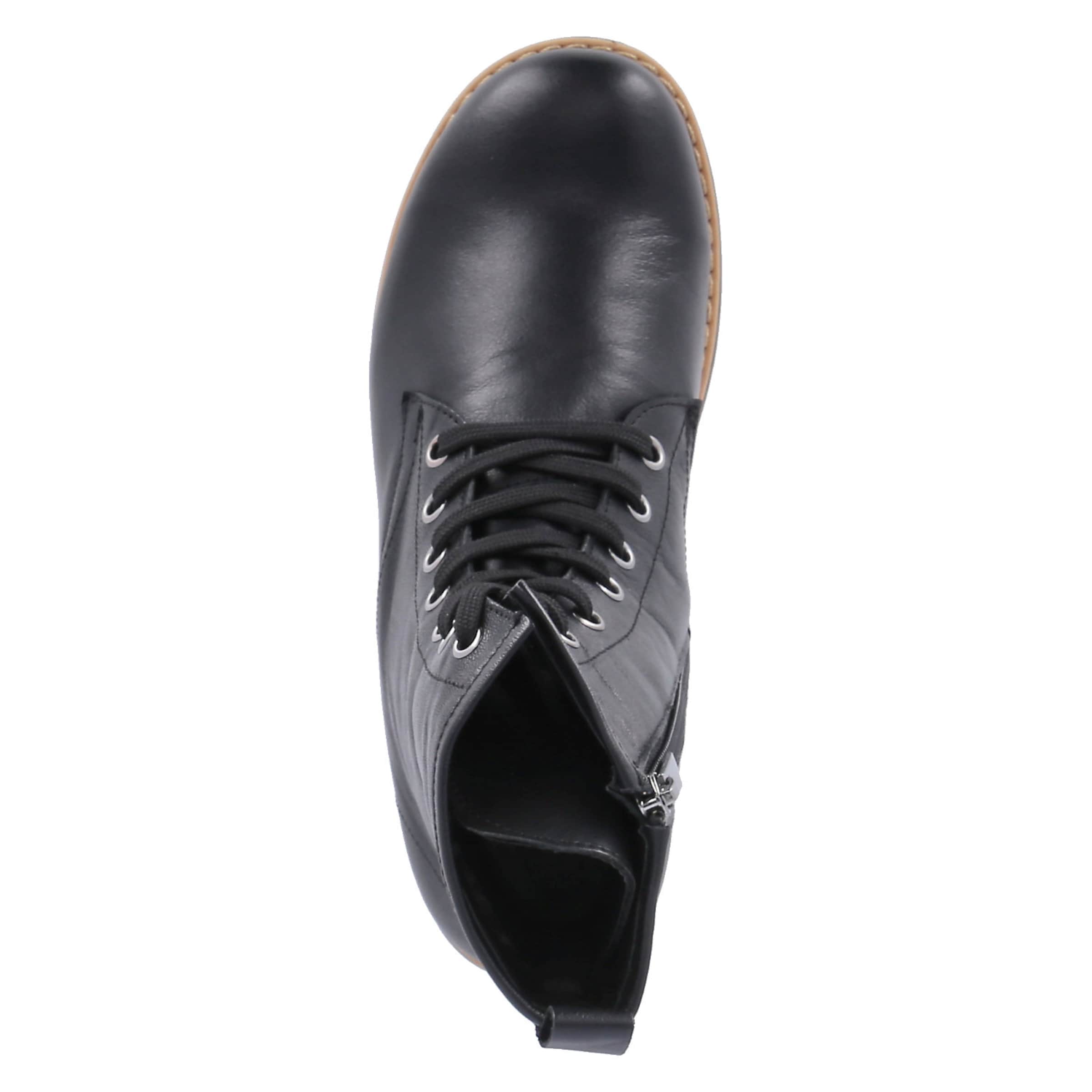 ANDREA CONTI Lace-Up Ankle Boots in Black