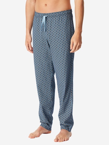 SCHIESSER Pyjamahose ' Mix Relax ' in Blau: Vorderseite
