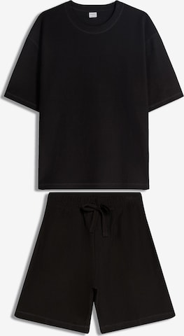 Bershka Juoksupuku värissä musta: etupuoli