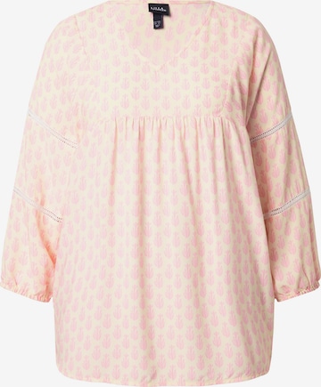 Tunique Ulla Popken en beige : devant