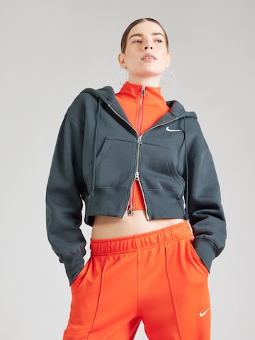 Nike Sportswear Sweat jacket 'PHNX FLC' in Green: front