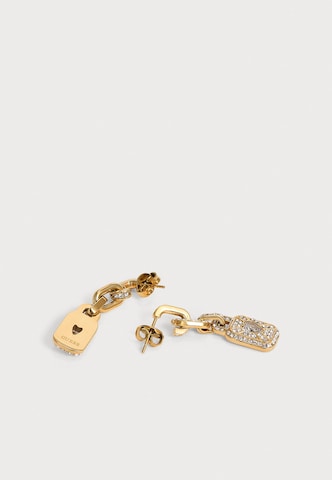 GUESS Earrings 'CRYSTAL LOVE' in Gold