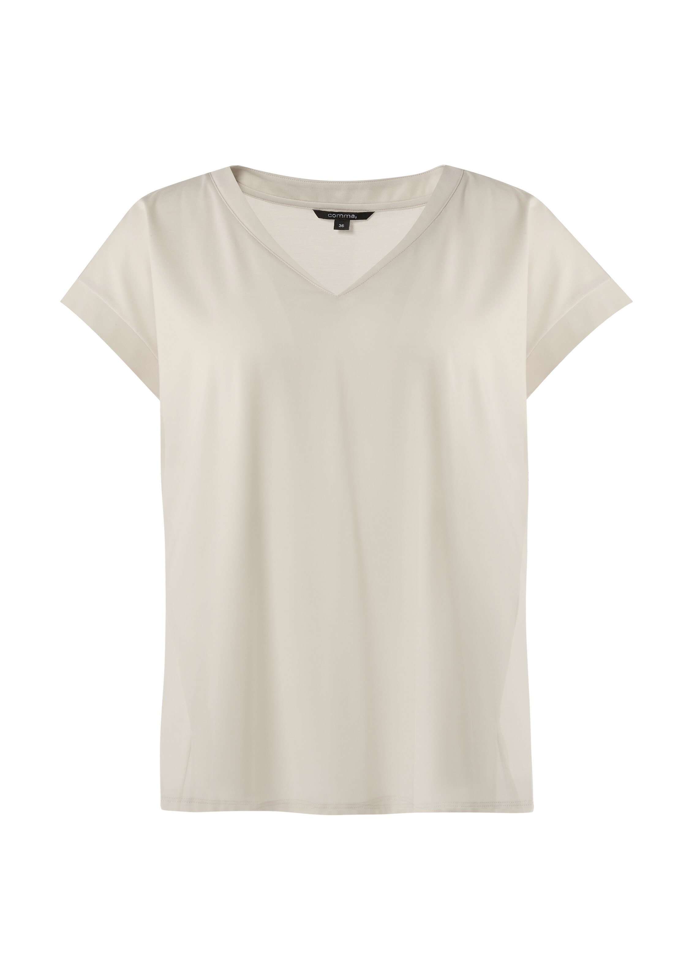 COMMA Shirt in Beige: front