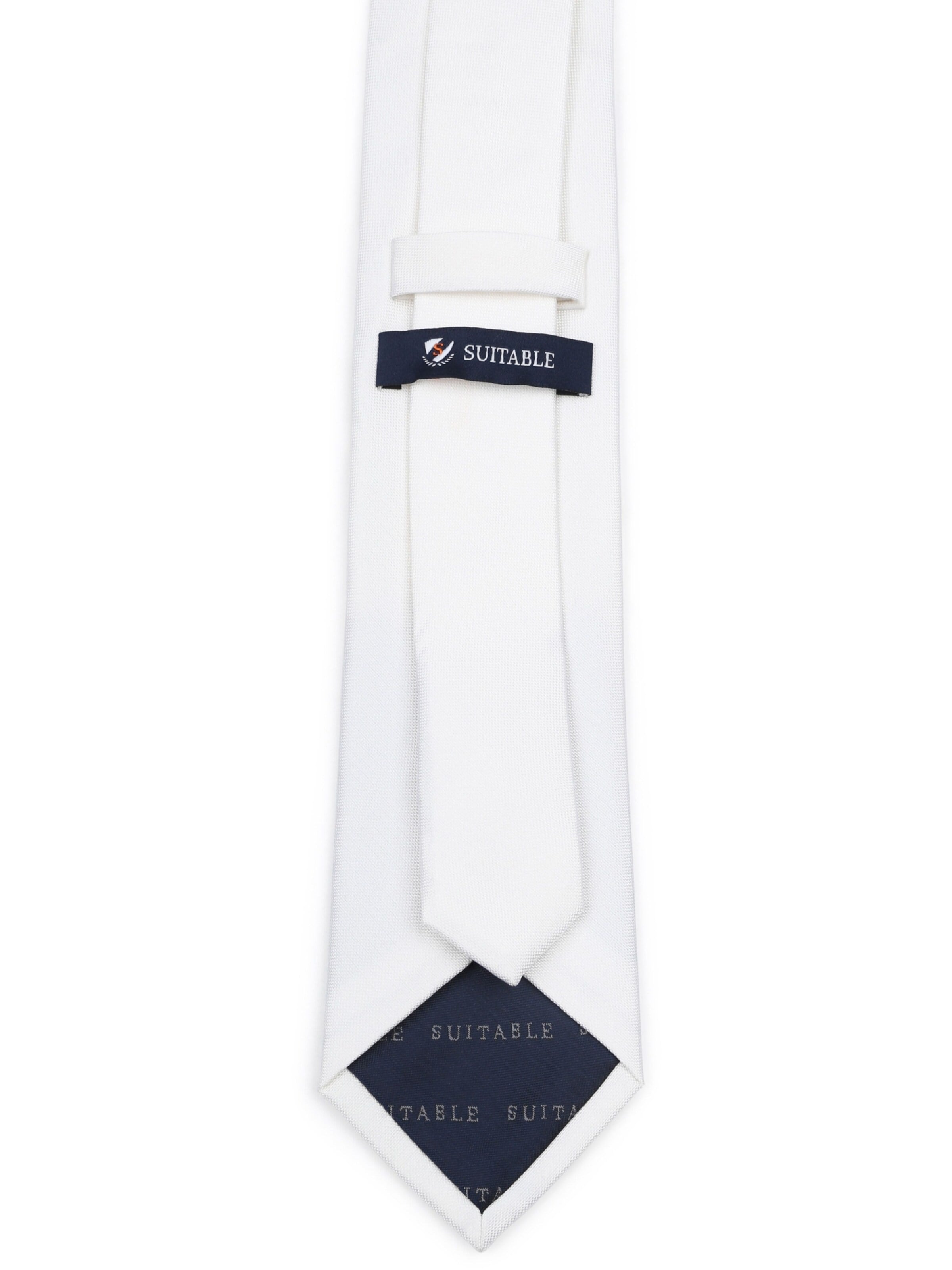Suitable Tie in White