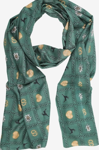 Allgäu Rebell Scarf 'Trachteneleganz' in Green: front