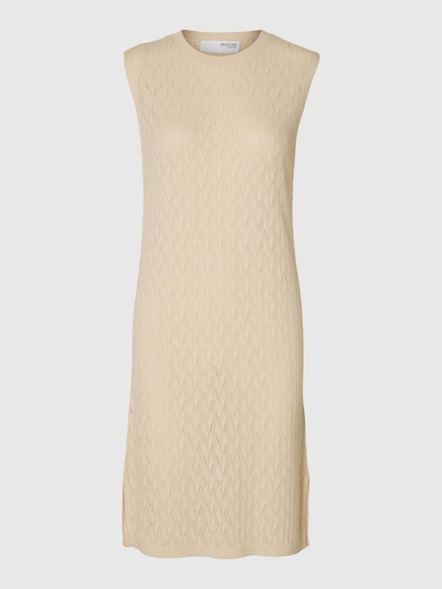 SELECTED Gebreide jurk in de kleur Beige, Productweergave