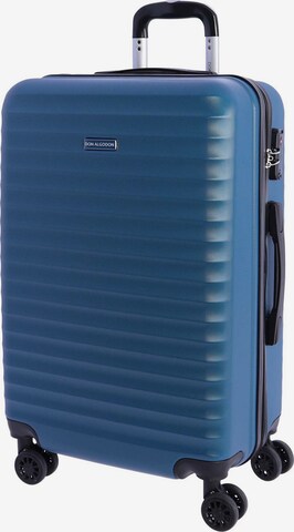 Don Algodon - Carrito 'DON ALGODON Maleta Mediana 23 kg | Maleta de Viaje Rígida con 4 Ruedas Dobles 360º, Candado TSA y Asa Telescópica | Equipaje Resistente al Agua para Viajes en Avión' en azul: frente