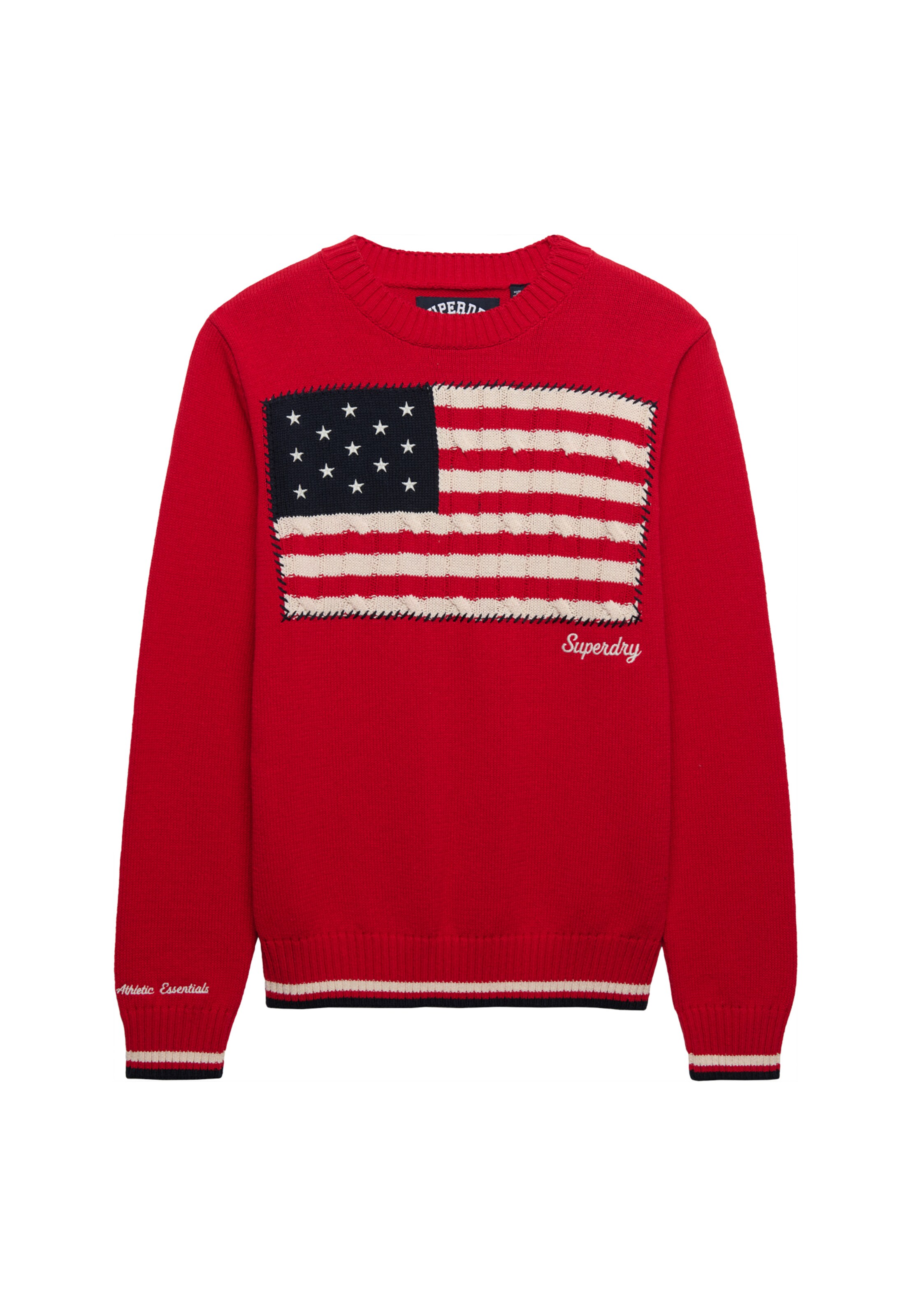 Pull-over 'Athletic Essentials' Superdry & Co en rouge : devant