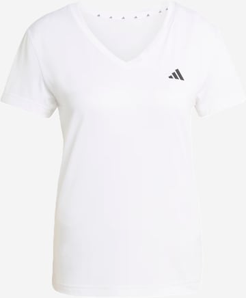 balts ADIDAS PERFORMANCE Sporta krekls 'Essentials': no priekšpuses