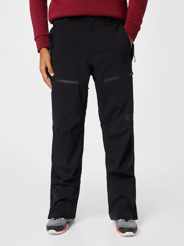 OAKLEY Regular Outdoor trousers in Black: front