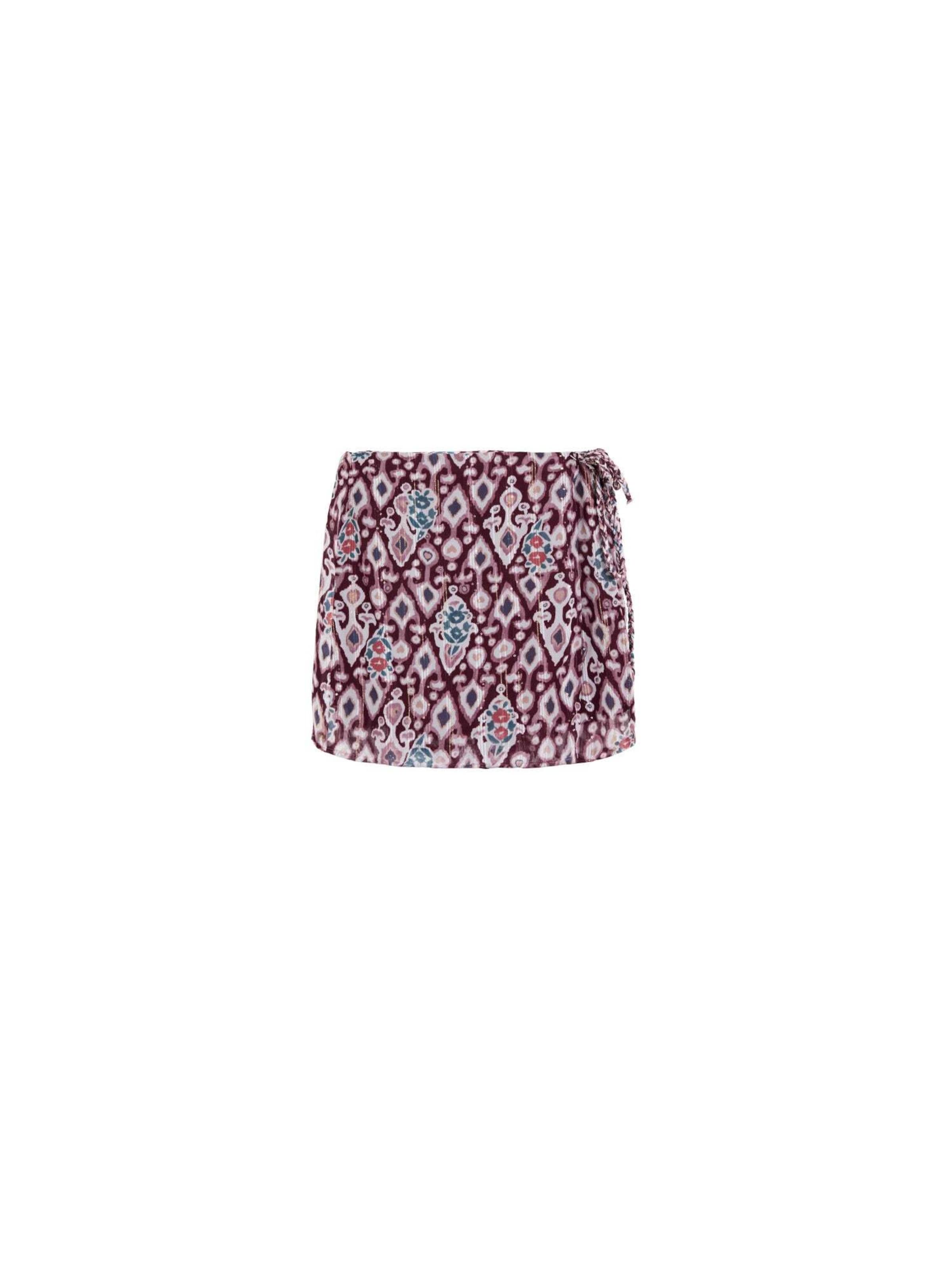 Scalpers Ikat Mini Skirt ' ' in Mischfarben: Vorderseite