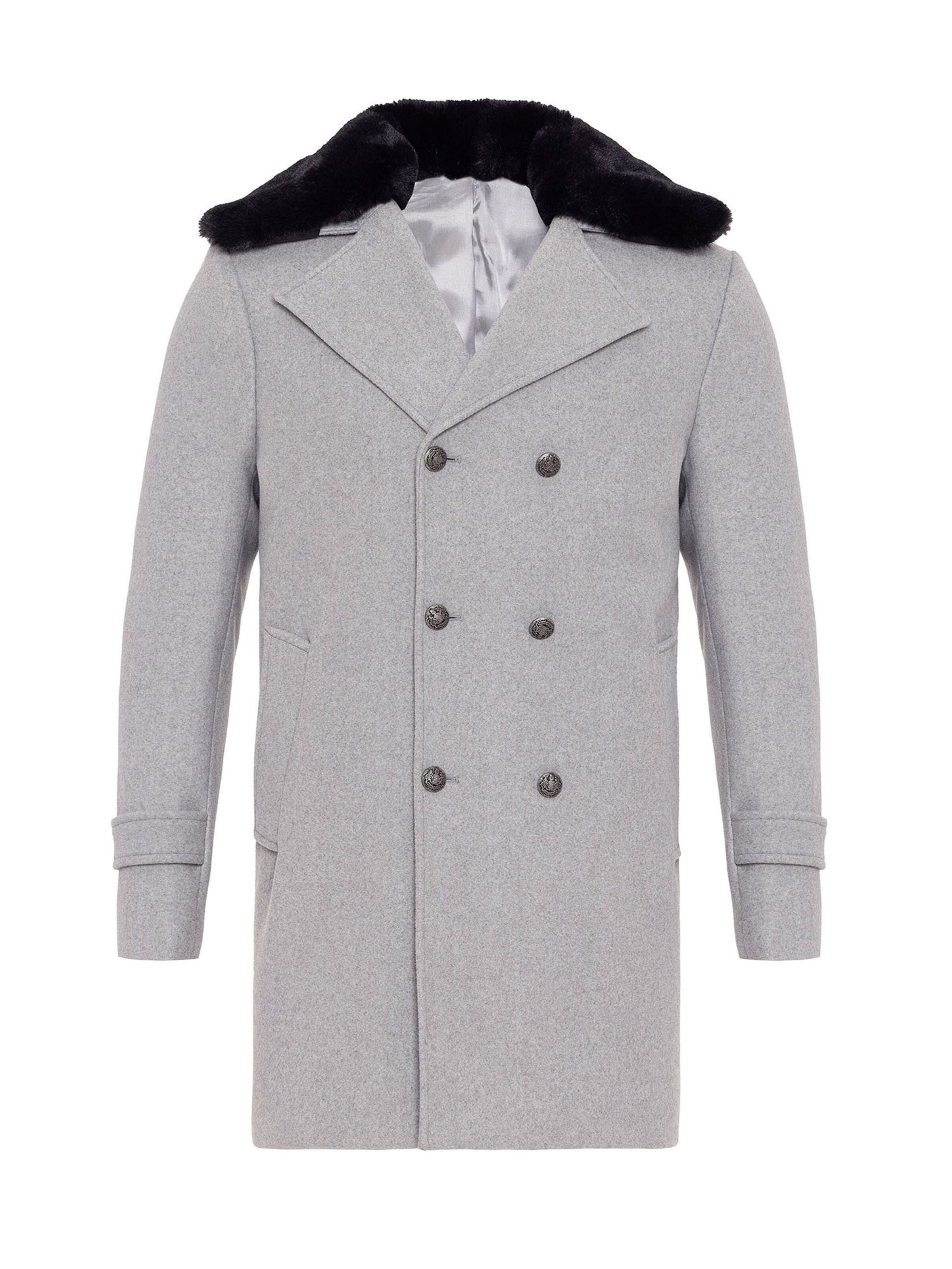 Antioch Zimní kabát – šedá: přední strana