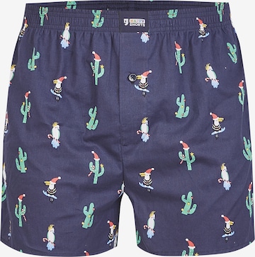 Boxers 'X-Mas' Happy Shorts en bleu : devant