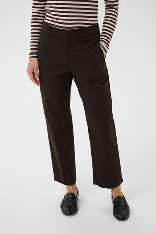 Part Two - Slimfit Pantalón 'Neyana' en marrón: frente
