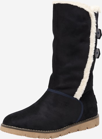 TOM TAILOR - Botas de nieve en azul: frente