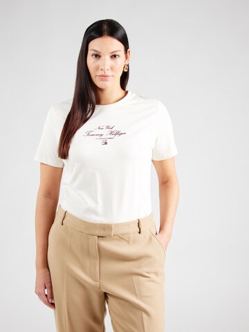 Tommy Hilfiger Curve - Camisa em bege: frente
