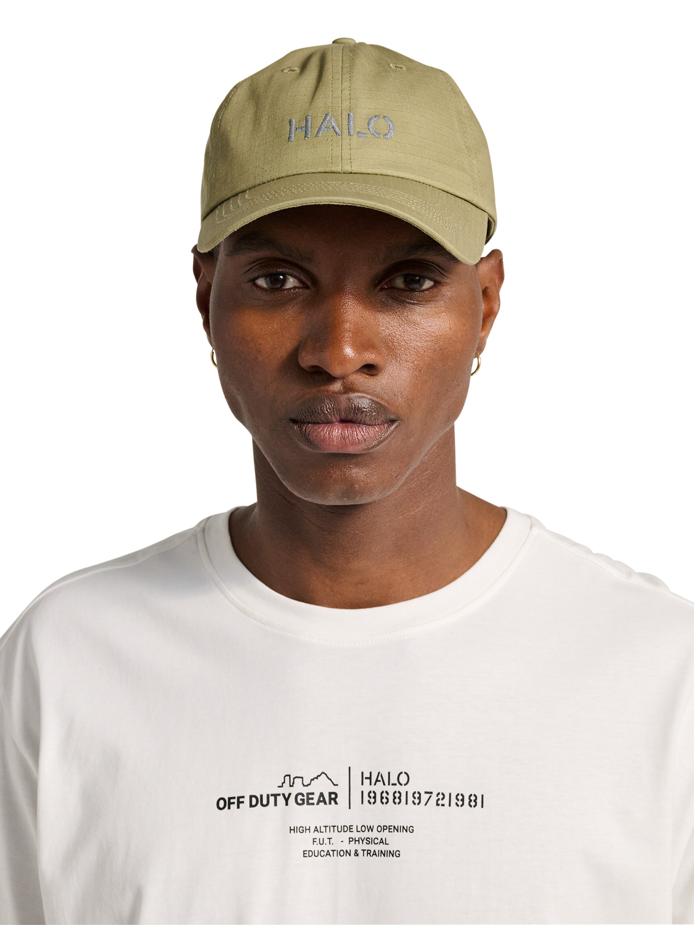 Casquette HALO en jaune : devant