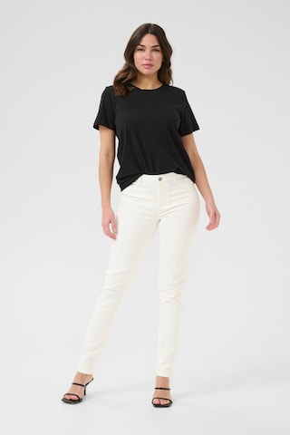 Kaffe Slimfit Jeans 'KAlaurine' in Wit