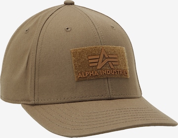 ALPHA INDUSTRIES Cap in Beige: front