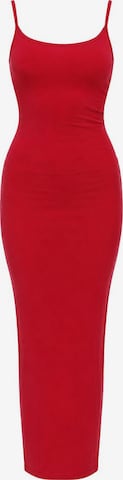 Alexa Dash Jurk in Rood: voorkant
