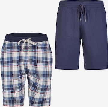 Phil & Co. Berlin Pyjamashorts 'Cozy Classics' in Blau: Vorderseite