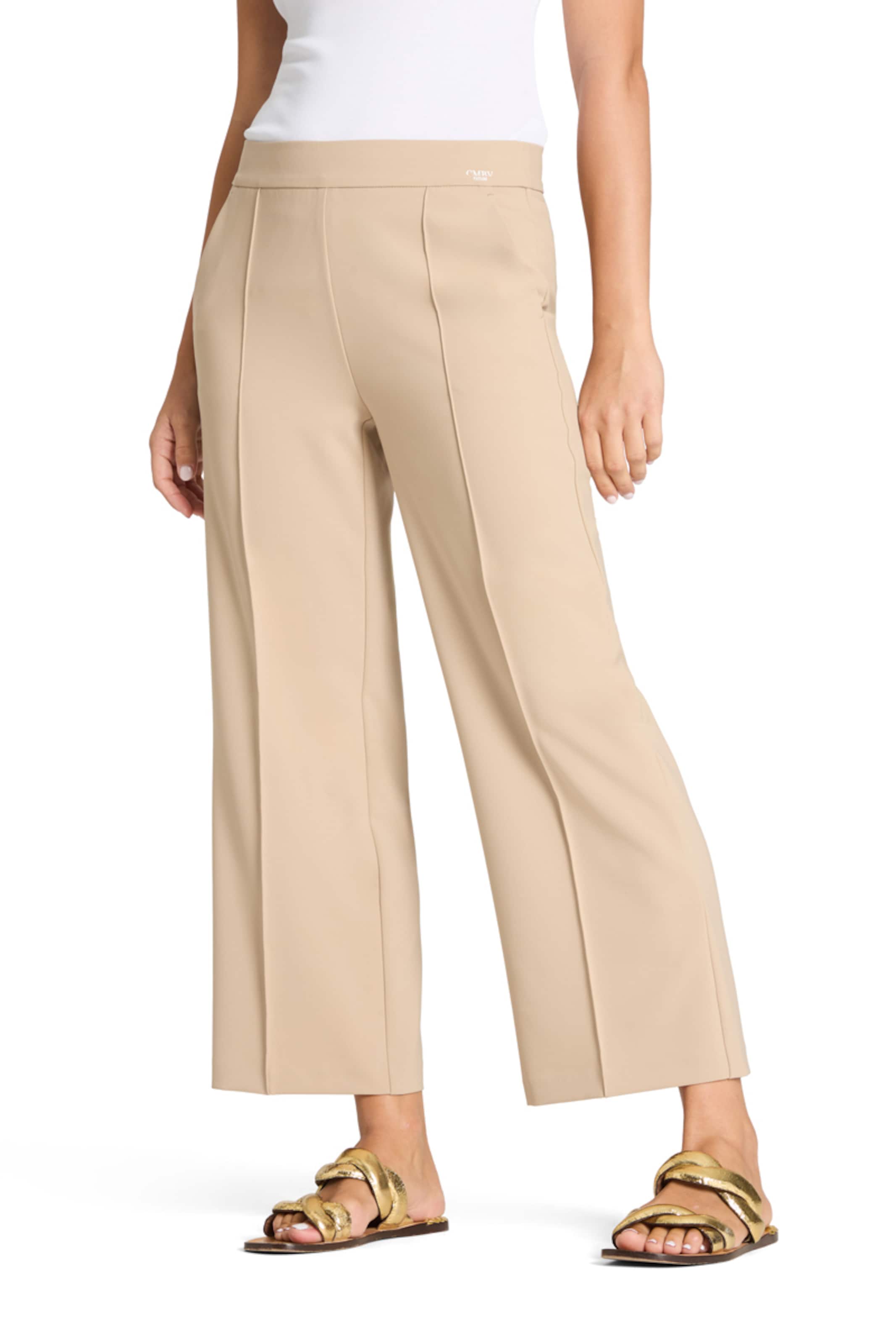 Cambio Regular Pants 'Cameron' in Beige
