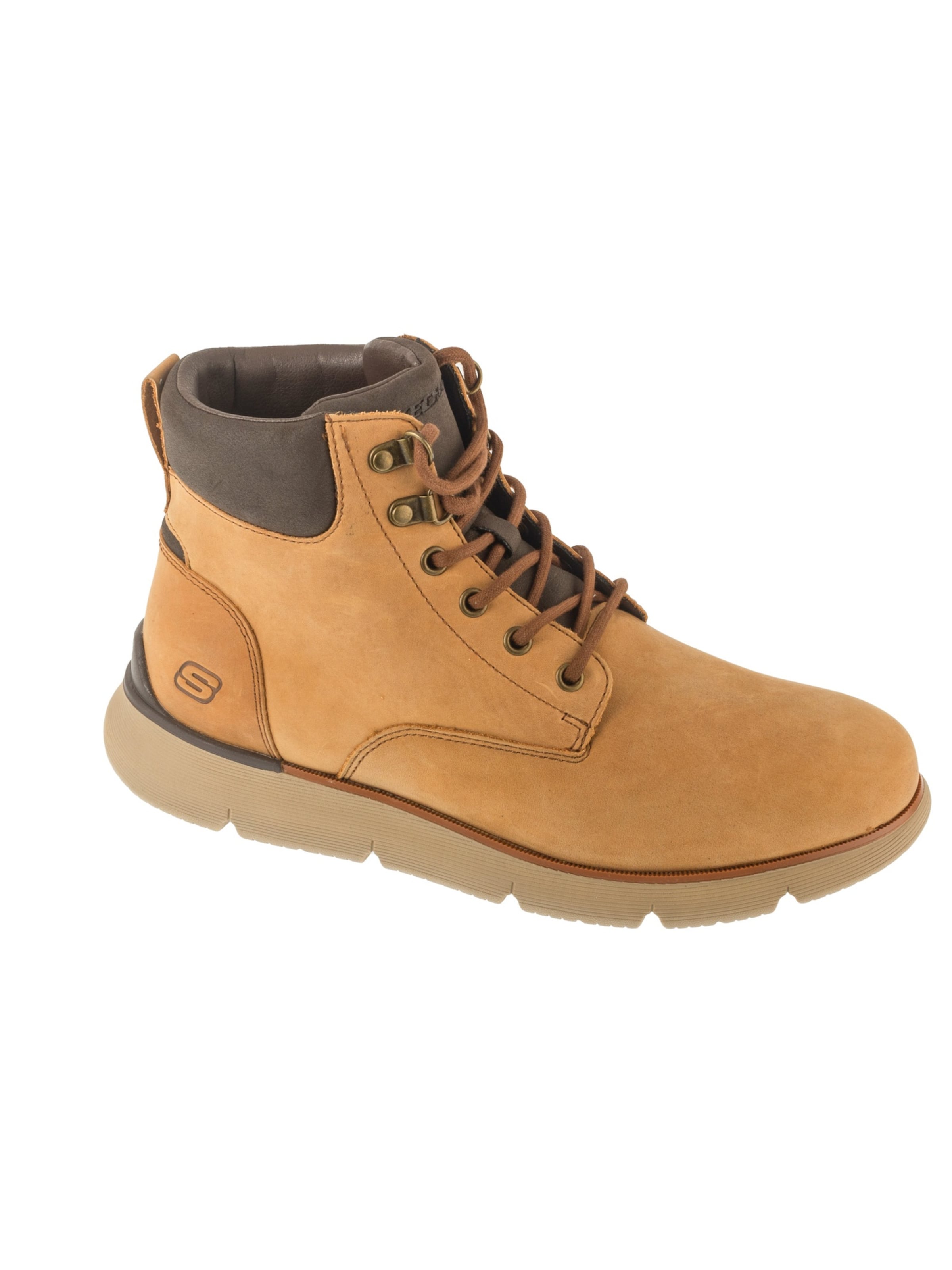 SKECHERS Lace-up boots 'Augustino - Cobb' in Brown: front