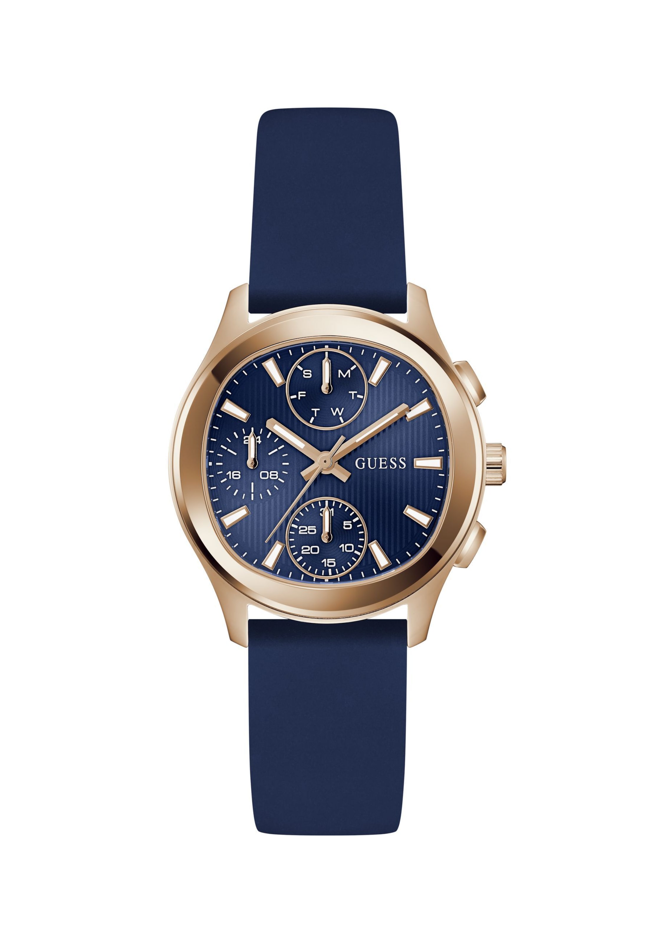 Orologio analogico 'BIRDIE' di GUESS in blu: frontale