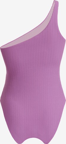 Wolford Bustier Badpak ' High Leg One Piece ' in Lila